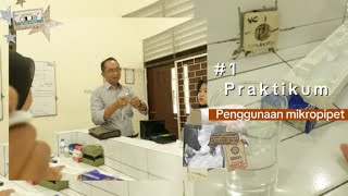 Vlog praktikum  penggunaan mikropipet  Medanium  Polkesram [upl. by Charil]