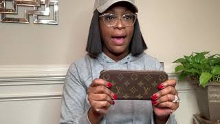 Louis Vuitton Clemence Wallet Review [upl. by Aundrea]