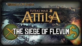 Total War Attila  Gameplay amp Battle Overview  The Siege of Flevum Saxons vs Franks [upl. by Anaigroeg]