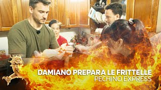 Damiano prepara le frittelle  Pechino Express [upl. by Alliuqat450]