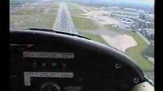 Landing a PA38 at Manchester Airport runway 24R subtitles available [upl. by Elades]