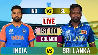 Live India vs Sri Lanka 1st ODI  IND vs SL Live Cricket match Today [upl. by Adranoel666]