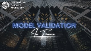 Joseph Simonian on Model Validation in Finance [upl. by Agathy]