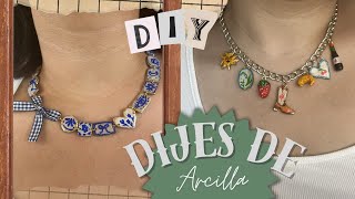 DIJES hechos con ARCILLA para hacer tu collares en TENDENCIA [upl. by Asteria624]