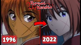 RUROUNI KENSHIN ANIME Comparison 1996 vs 2023 OLD VS NEW Animation Samurai X Trailer Comparacion [upl. by Snow795]