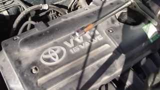 How to replace spark plugs Toyota Corolla VVTi engine Years 20002007 [upl. by Heinrick]