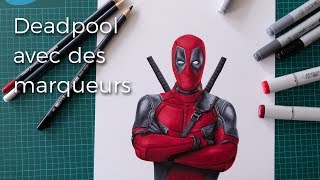 Deadpool with Copic Markers [upl. by Eirod929]