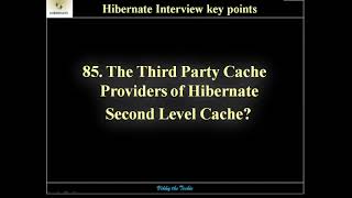 HB85 Hibernate Second Level Cache  Third Party Providers [upl. by Repsag]