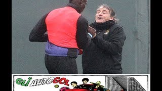 Imitazione Parodia Balotelli  Rissa con Mancini [upl. by Enovahs]