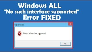 How to Fix No such interface supported error message [upl. by Horacio]