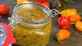 Traditional Caribbean Peppersauce hot sauce Recipe [upl. by Diraf]