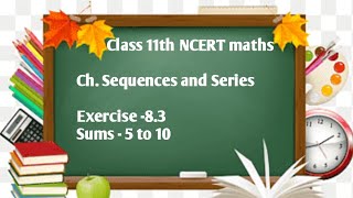 class 11maths ex 83sums 5 to 10 [upl. by Nnylyram]