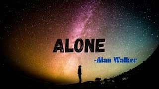 Alan Walker ALONE Lyrical Video [upl. by Floyd999]