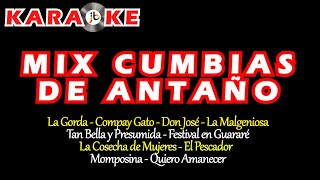 Karaoke Mix Cumbias de Antaño [upl. by Nevyar]