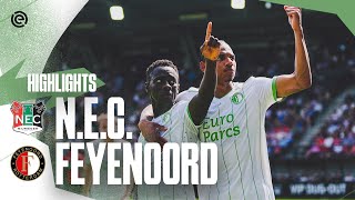 AWAY WIN 💪  Highlights NEC  Feyenoord  Eredivisie 20232024 [upl. by Pablo]