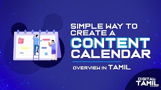 Simple way to create a Content Calendar for Social Media in Tamil  Digital in Tamil  Learn Digital [upl. by Adnor]