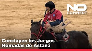 NO COMMENT Concluyen los Juegos Nómadas Mundiales en Astana con un partido de polo con cabras [upl. by Redan]