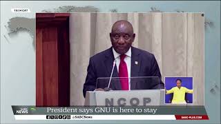 GNU is working and is here to stay Ramaphosa [upl. by Ailime]