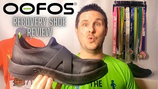 Recovery Shoes For Runners  Oofos Recovery Shoe Review  Plantar Fasciitis Recovery [upl. by Haff]