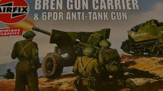 Bren Gun Carrier and 6pdr AntiTank Gun Airfix 172 [upl. by Ahsad961]