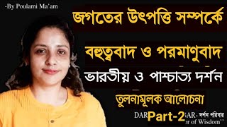 Pluralism  Atomism Part2 পরমাণুবাদ  Indian Philosophy  Western Philosophy  darshanporibar [upl. by Lashoh271]