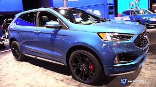 2019 Ford Edge ST AWD  Exterior and Interior Walkaround  2019 Detroit Auto Show [upl. by Anuat]