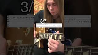 Mayhem  Freezing Moon Guitar Solo Cover With Tabs [upl. by Redlac646]