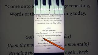 Seeking The Lost Hymn Lyrics [upl. by Milzie]