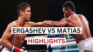 Subriel Matias vs Shohjahon Ergashev Highlights amp Knockouts [upl. by Saddler]