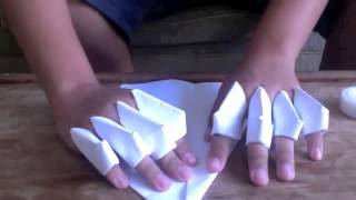 How to make a paper gauntlet [upl. by Maise]