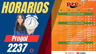 Horarios y Fechas Progol 2237 [upl. by Jacey]