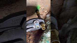 replacing a thinned out copper line in a basement plumber plumbing [upl. by Nodnrb]