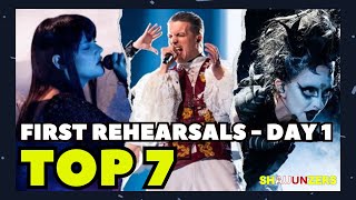 DAY 1 REHEARSALS  MY TOP 7 with PAINFULLY HONEST commentary  Eurovision Song Contest 2024 [upl. by Halfon209]