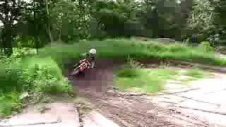 10 year old on honda crf 50 [upl. by Kenlay25]