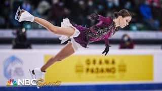 Shcherbakovas career best free skate steals grand prix gold in Italy  NBC Sports [upl. by Niltak640]