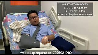 Wrist arthroscopy tfcc repair testimonial [upl. by Starlin]