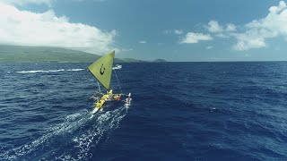 Hawaiian Sailing Canoe Channel Crossing Adventure [upl. by Eiramyllek]