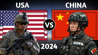 USA vs China Military Power Comparison 2024  China vs USA Military Power 2024 [upl. by Karil]