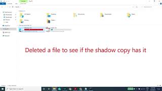 How to create a Shadow copy Backup in Windows 10 [upl. by Av125]