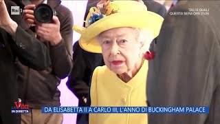 Da Elisabetta II a Carlo III lanno di Buckingham Palace  La Vita in diretta  30062023 [upl. by Abas]