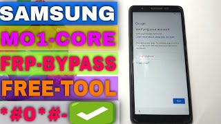 Samsung M01 Core Frp Bypass New Tool 2024  Samsung M013F Frp Bypass Latest Working 2024 [upl. by Menis]