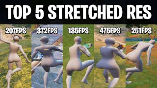 The Top 5 BEST Stretched Resolutions in Fortnite HUGE FPS BOOST [upl. by Aidualk458]