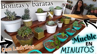 REPISAS PARA TUS PLANTAS SIN HERRAMIENTAS Y EN MINUTOS  FÁCIL Y ECONÓMICAS [upl. by Ibor737]