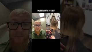 Hairdresser reacts to a jellyfish haircut hair beauty [upl. by Assirrak615]