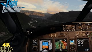 Thrilling Bolzano Airport Arrival PMDG 737 Epic Flight in MSFS [upl. by Knobloch]