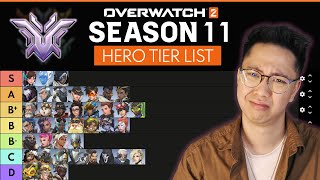 PHARAH nerfed amp DVA is OP Overwatch 2  MID SEASON 11 Hero Tier List [upl. by Eissoj]