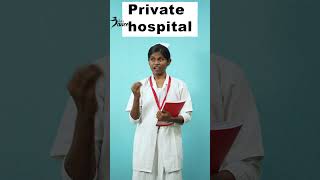 Private Hospita Vs Government Hospital  Sharmi Comedy  Lets Dance Comedy Shorts [upl. by Felipa942]