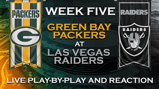 Packers vs Raiders Live Play by Play amp Reaction [upl. by Niraa]