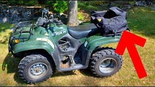 Adding the ATV Rear Storage Bag to My Suzuki Eiger 400  Why Now [upl. by Ailices]