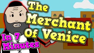 Shakespeare in 7 Minutes The Merchant Of Venice Summary gcseenglish shakespeare [upl. by Latoyia864]